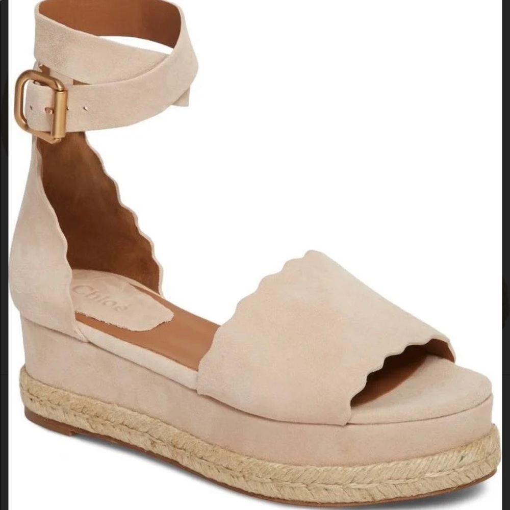 Chloe suede Lauren espadrille wedges